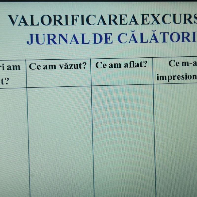 ATELIER INSTRUCTIV-METODIC „IMPACTUL FORMATIV AL EXCURSIILOR DIDACTICE” [fișiere .DOCX + .PPT + .MP4]