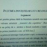 ACTIVITATE EXTRACURRICULARĂ - ȘEZĂTOARE LITERARĂ „ÎN LUMEA POVEȘTILOR LUI ION CREANGĂ ” Învățământ preșcolar, primar, gimnazial și liceal [fișier .D