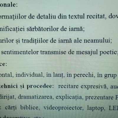 ACTIVITATE EXTRACURRICULARĂ „CRĂCIUN FERICIT” Învățământ preșcolar, primar, gimnazial și liceal [fișier .DOCX]