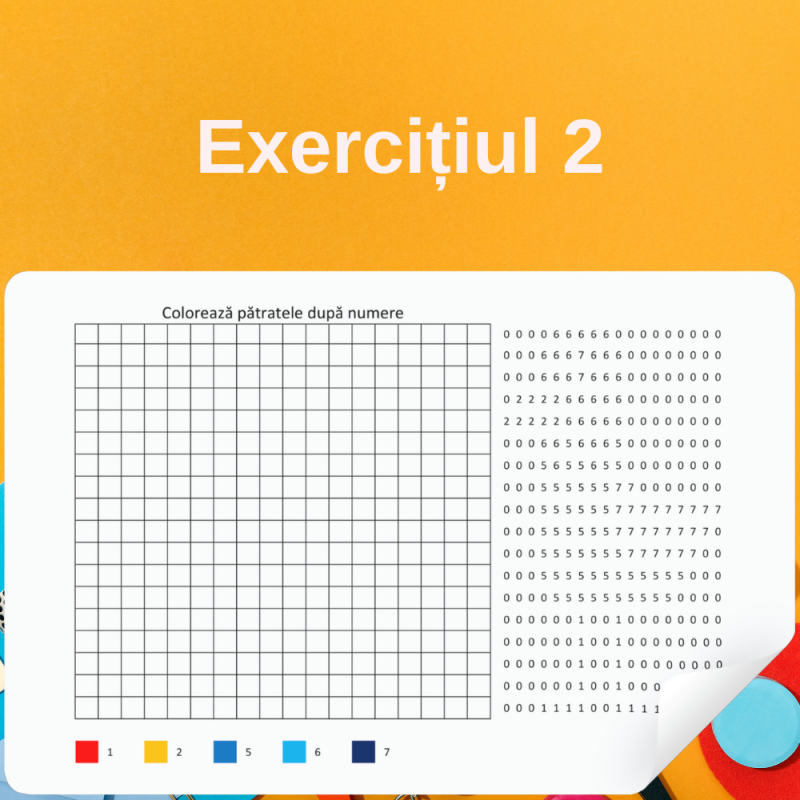15 Exerciții și Răspunsuri de colorare după numere