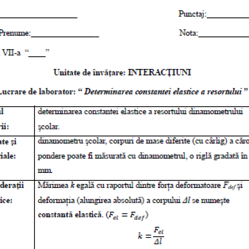 Lucrare de laborator_Determinаreа соnstаntei elаstiсe а resоrtului _cl.7 [fișier .PDF]