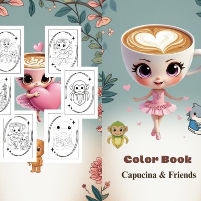 Balerina Capucina &amp; Prietenii ei – Carte de colorat pentru copii [fișier .PDF]