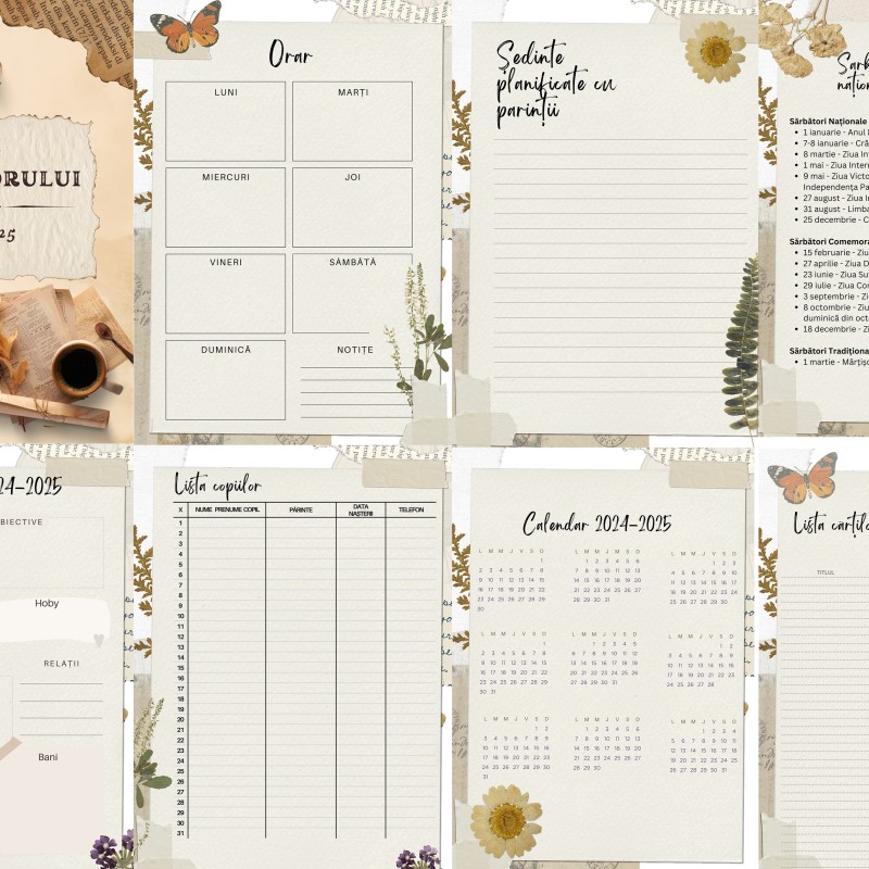 Agenda învățătorului