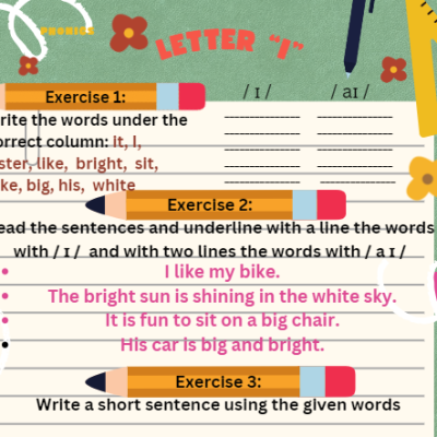 Fonetica limbii engleze, litera „i”