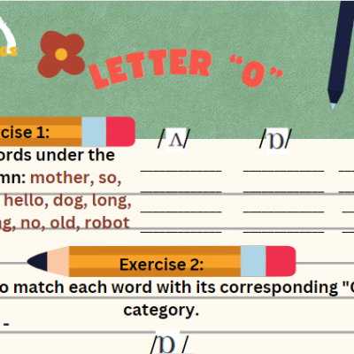 Fonetica limbii engleze, litera „o”