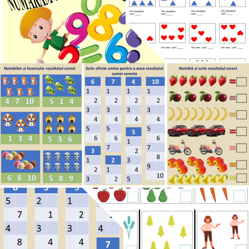 Numărăm până la 10 [fișier .PDF]