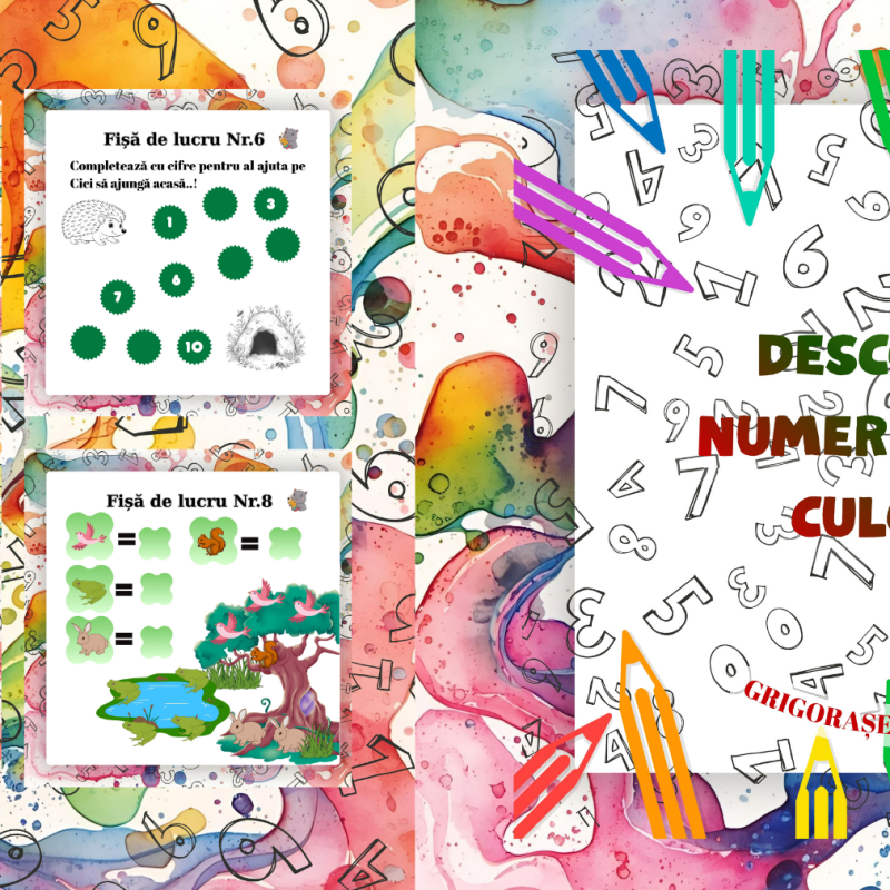 Descoperă Numerele prin Culoare [fișier .PDF]
