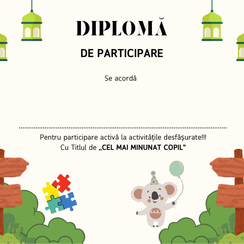 Diplomă de participare [fișier .PDF]