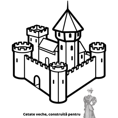 Carte de colorat educativa -Obiective turistice din Moldova. [Fișier .PDF]