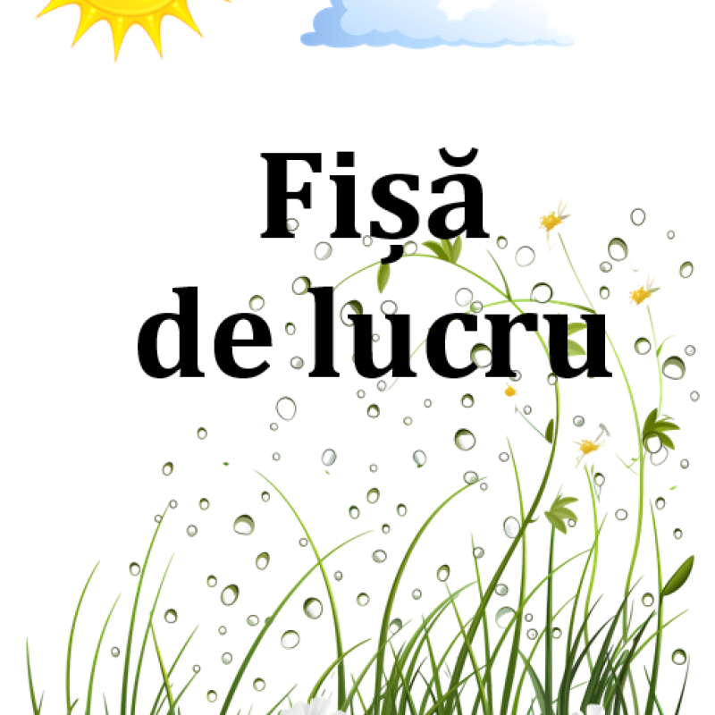 Fișă de lucru  pentru antrenarea scrisului