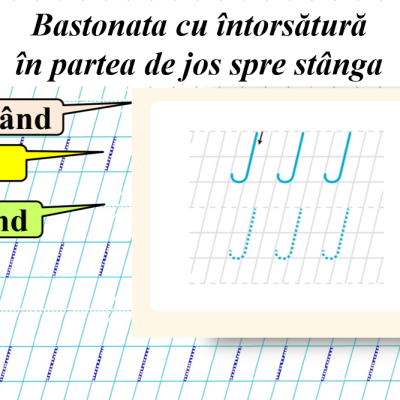 Abecedar_Bastonata cu întorsătură în partea de jos spre stânga