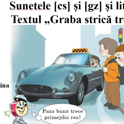 Abecedar_Sunetele [cs], [gz] și litera „x” mic