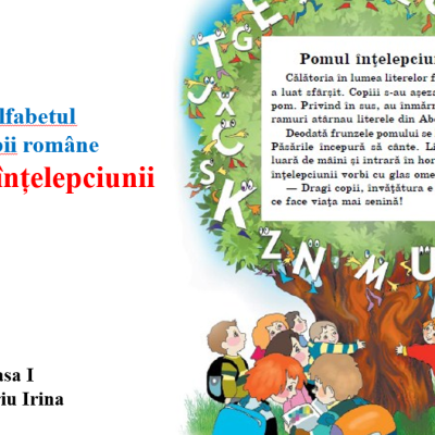 Abecedar_Pomul înțelepciunii.  Alfabetul limbii române