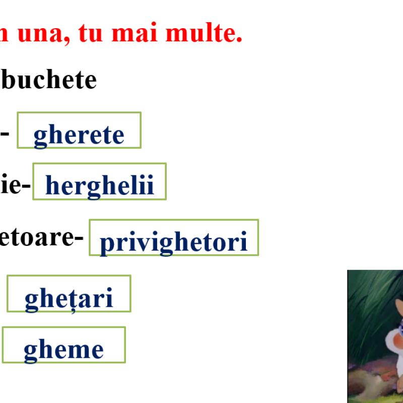Abecedar_Grupul de litere „Ghe”