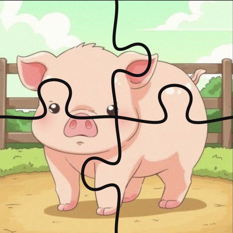 Puzzle pentru cei isteți 2 - 4 ani [fișier .PDF]