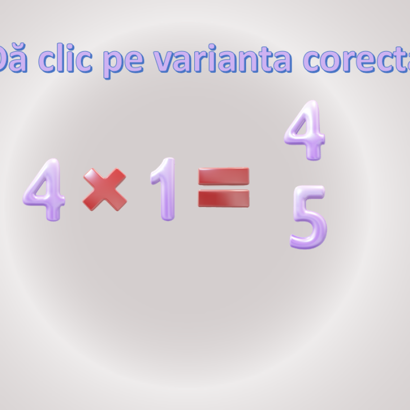Prezentare interactivă - Tabla înmulțirii cu 4