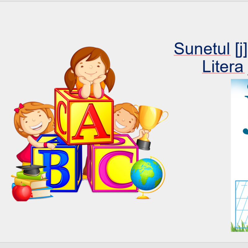 L.Lit.Română. Clasa  I-âi. Sunetul [j] şi litera de tipar j mic. Litera j (mică) de mână [fișier .PPTX]