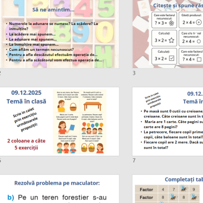Mateamatica.Clasa a II-a. Inmulțirea cu 4. Consolidare [fișier .PPTX]