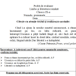 Proba de evaluare la limba și literatura română, CES [fișier .DOCX]