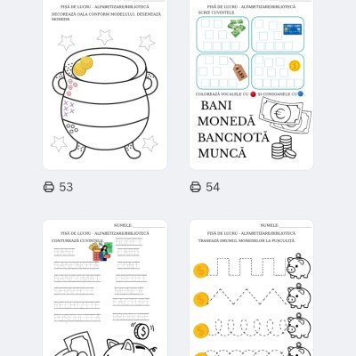Material didactic - Banii [fișier .PDF]