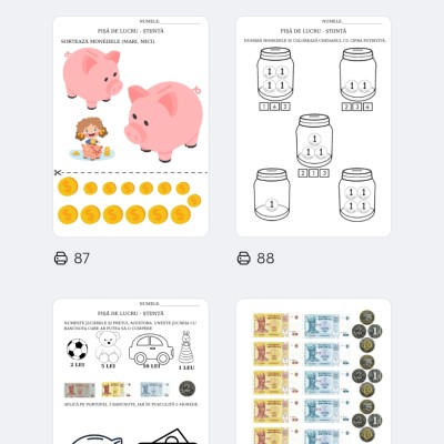 Material didactic - Banii [fișier .PDF]