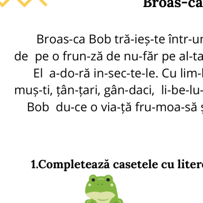 Pregătire de școală. Fișă de citire/scriere [fișier .PDF]