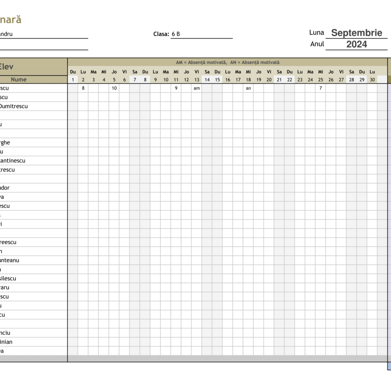 Catalog digital automatizat în Excel
