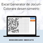 Excel Generator de Jocuri - Colorare desen simetric