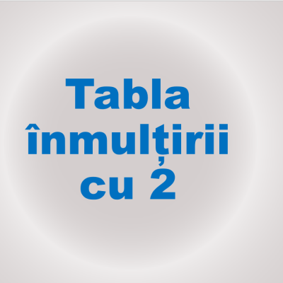 Prezentare interactivă -Tabla înmulțirii cu 2
