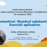 L.Lit.Română. Clasa a III-a. Substantivul. Numărul substantivelor. Exerciții aplicative [fișiere .DOCX + .PPTX]