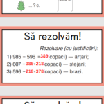 Matematica. Clasa a III-a. Probleme cu adunări și scăderi [fișier .PPTX]