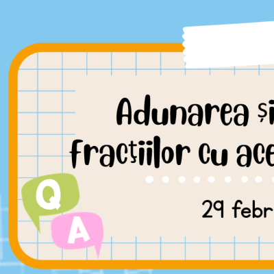 Matematica. Clasa a IV-a. Adunarea și scăderea fracțiilor [fișier .PPTX]