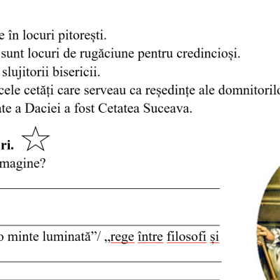 Evaluare formativă nr. 4 la istoria românilor și universală „Valori și tradiții în istorie”, modulul 3,  semestrul 2, clasa 4 [fișier .DOCX]