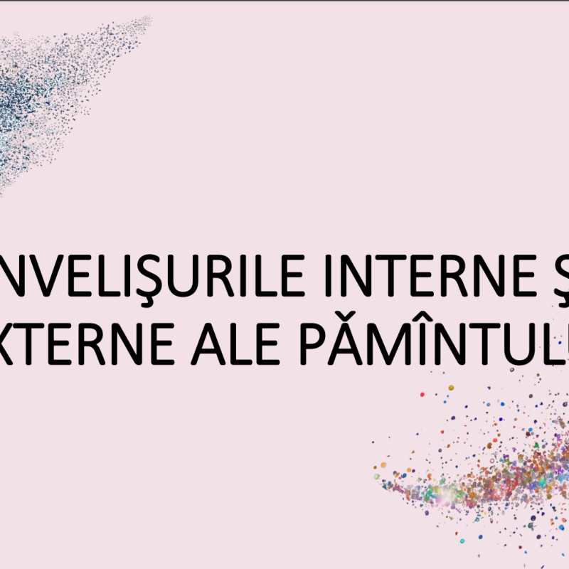 Învelişurile interne şi externe ale PǍMÎNTULUI clasa 3