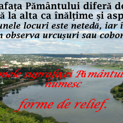 ȘTIINȚE – Clasa a III-a, Relieful Republicii Moldova [fișier .PPTX]