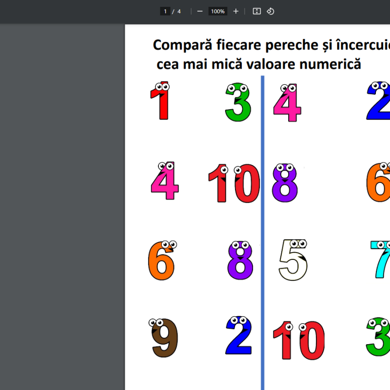 Fișă de lucru la Matematică [fișier .PDF]